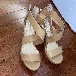 Jessica Simpson Beige Wedges